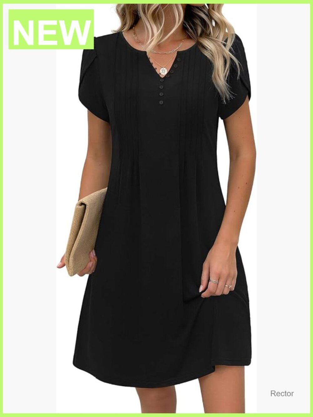 Women's Floral V-Neck A-Line Mini Dress with Pockets Short Sleeve Summer